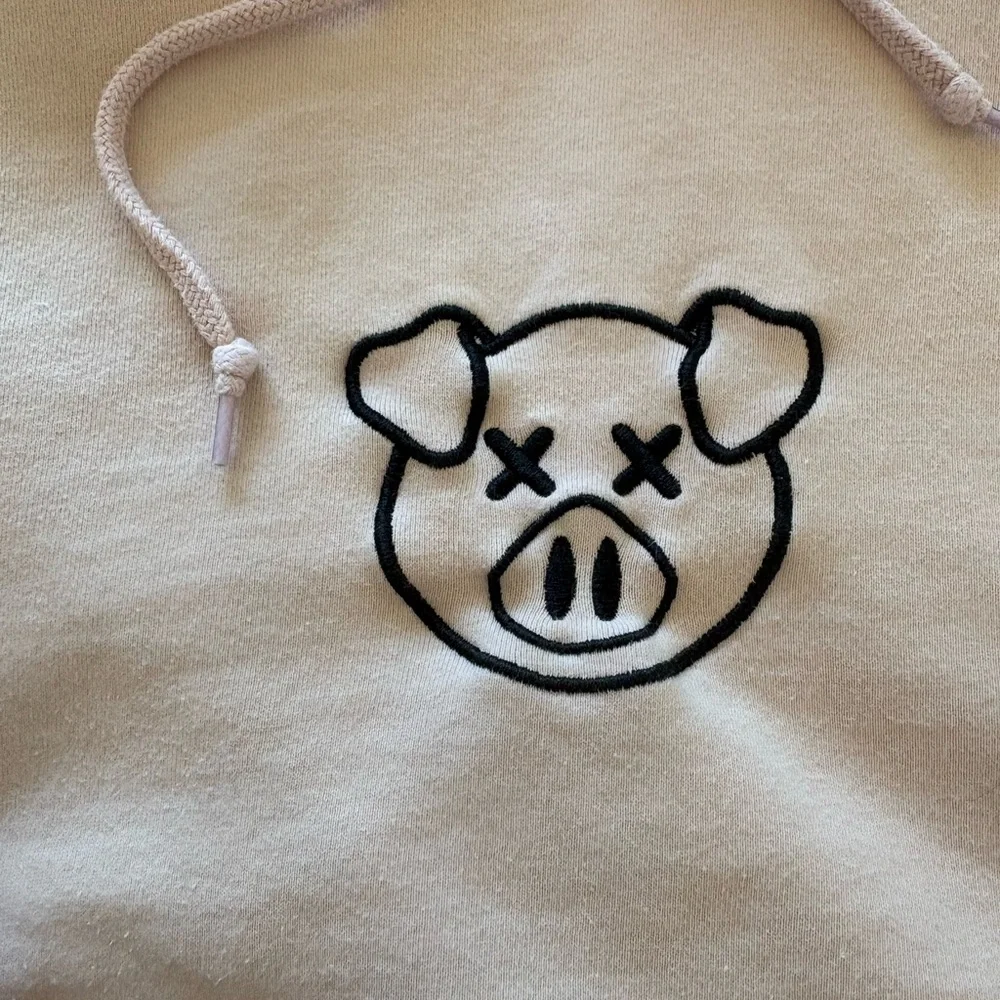 Shane Dawson Pig Hoodie Embroidered Killer Merch Jeffrey Star Size M Pink